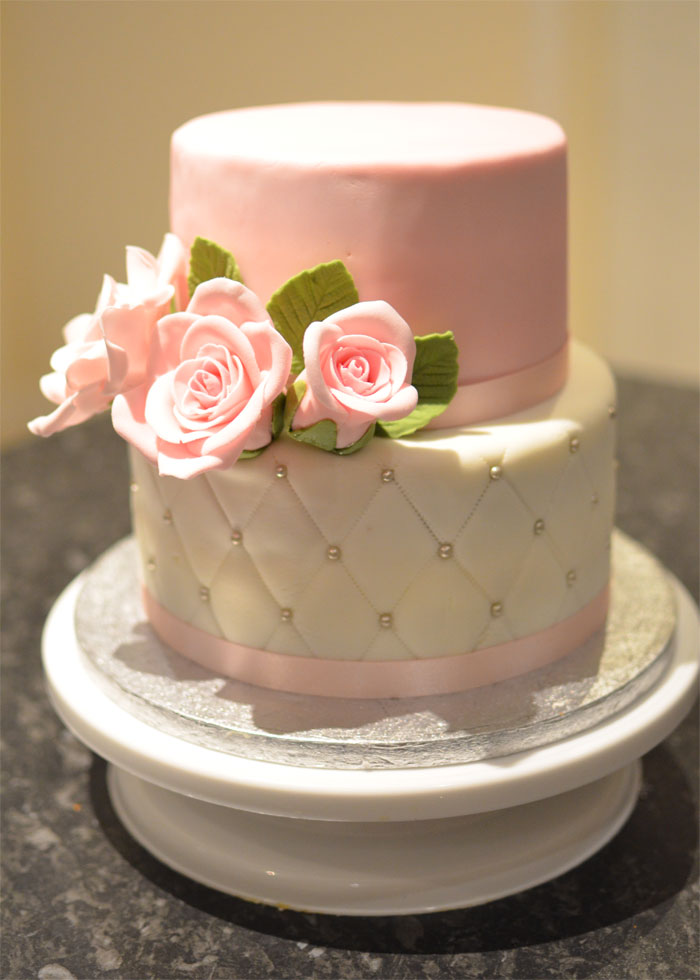 Pink Floral 2 Tier