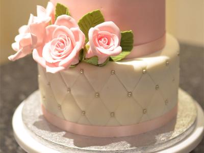 Pink Floral 2 Tier